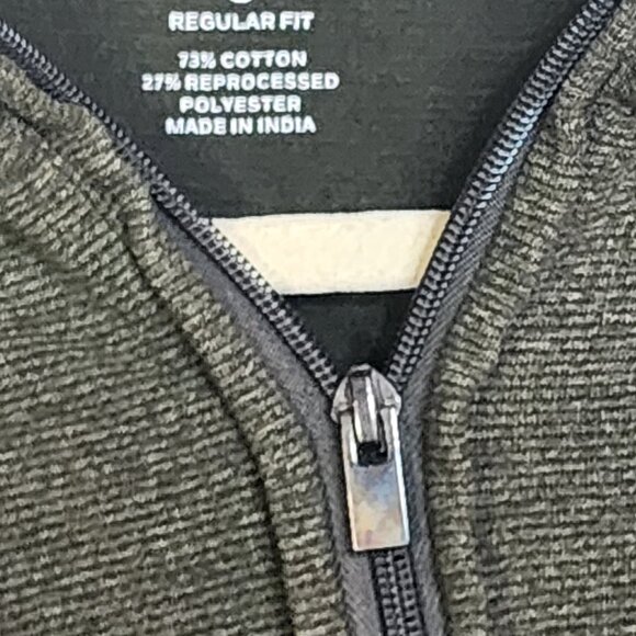 Van Heusen Green Black Pullon Cotton Reprocessed Poly LS Regular Fit Sweater SM - Picture 10 of 16
